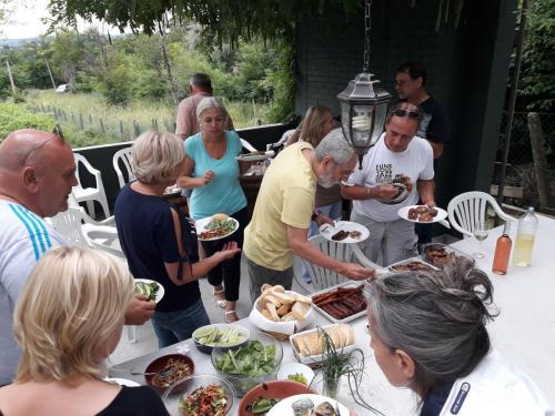 Feel like home at Plavinci organic winery Belgrade. Natural wine tasting with home-made snacks and great views