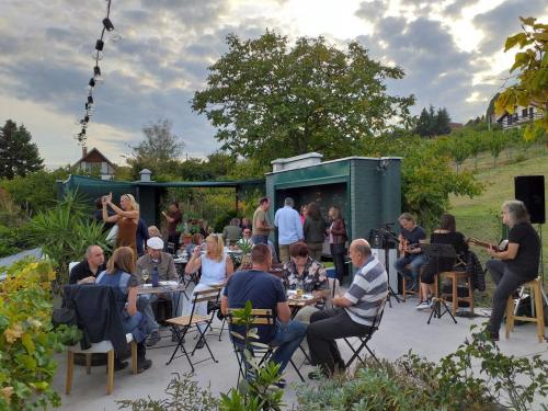 Feel like home at Plavinci organic winery Belgrade. Natural wine tasting with home-made snacks and great views